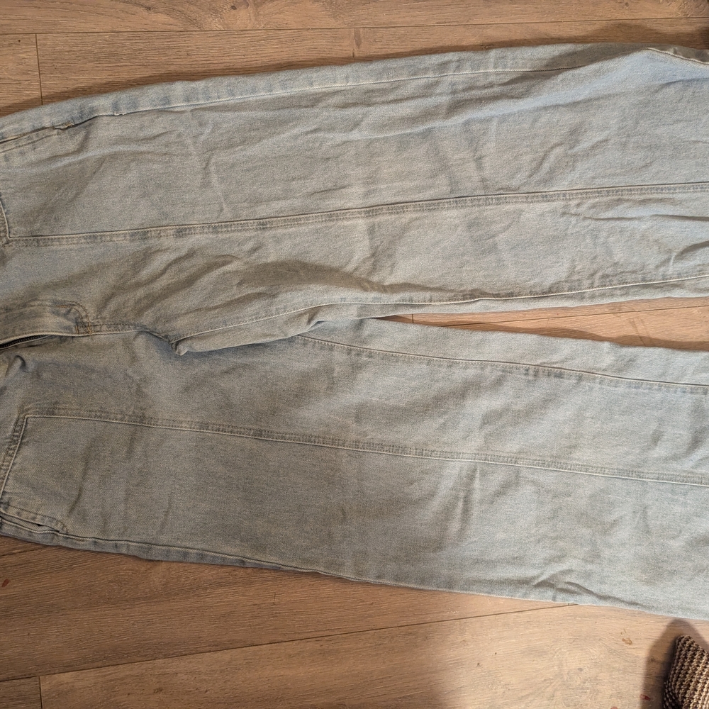 SHEIN Light Blue Flare & Wide Leg Jeans